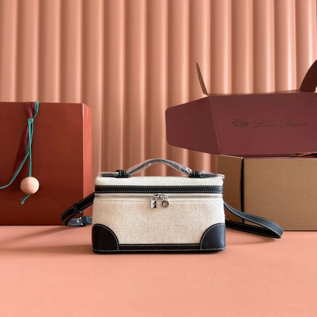 💋💋💋【Original leather configuration counter complete package】 𝐋𝐨𝐫𝐨 𝐏𝐢𝐚𝐧@ Extra pocket L19 series handbag/crossbody bag📦